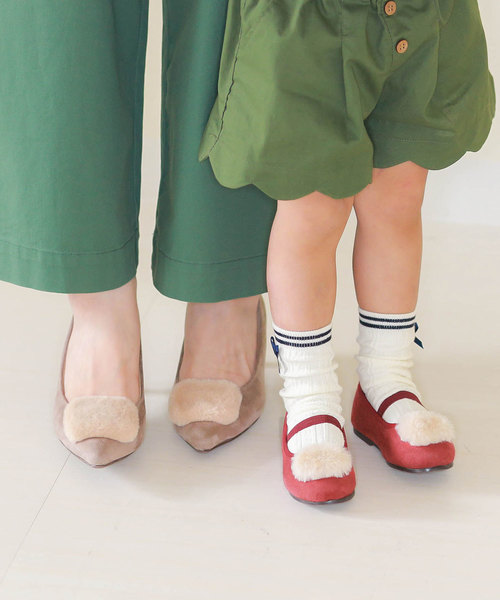 menue(メヌエ)の「イイ女ポインテッド ファーデザインパンプス(パンプス・レディース・ブラック/グレイッシュベージュ/ネイビー/ライトグレー/エンジ/チェック・21.5cm/22.5cm/22cm/23.5cm/23cm/24.5cm/24cm/25.5cm/25cm/26.0cm)」の11枚目の写真