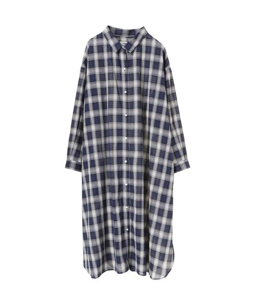 koe(コエ)の「・リラックスシャツワンピース ●(ワンピース・レディース・ベージュ/カーキ/ベージュ系その他4/ブルー系その他5・FREE)」の7枚目の写真