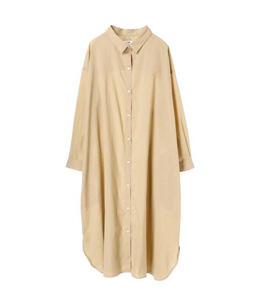 koe(コエ)の「・リラックスシャツワンピース ●(ワンピース・レディース・ベージュ/カーキ/ベージュ系その他4/ブルー系その他5・FREE)」の9枚目の写真