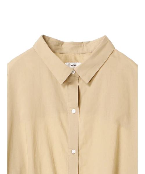 koe(コエ)の「・リラックスシャツワンピース ●(ワンピース・レディース・ベージュ/カーキ/ベージュ系その他4/ブルー系その他5・FREE)」の11枚目の写真