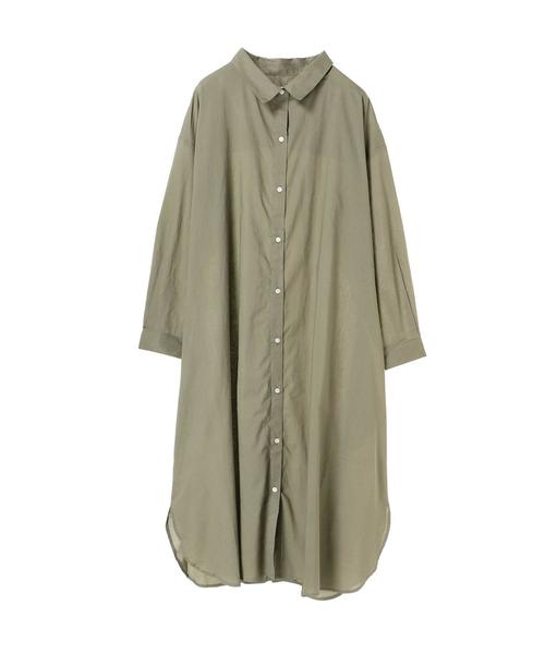 koe(コエ)の「・リラックスシャツワンピース ●(ワンピース・レディース・ベージュ/カーキ/ベージュ系その他4/ブルー系その他5・FREE)」の6枚目の写真