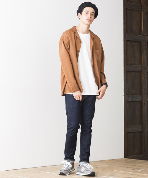 WEGO(ウィゴー)の「WEGO/フィブリルオープンカラーシャツ(シャツ/ブラウス・メンズ・ブラック/パープル/ブラウン/ピンク/グリーン系その他/ワイン・MEDIUM/LARGE)」の12枚目の写真