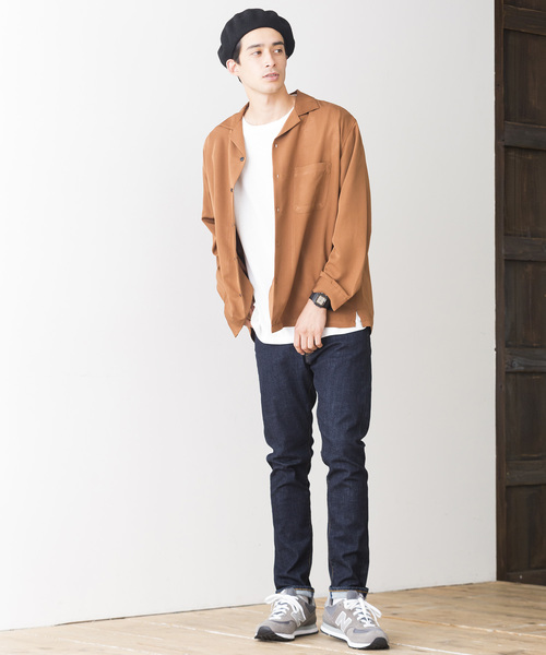 WEGO(ウィゴー)の「WEGO/フィブリルオープンカラーシャツ(シャツ/ブラウス・メンズ・ブラック/パープル/ブラウン/ピンク/グリーン系その他/ワイン・MEDIUM/LARGE)」の13枚目の写真