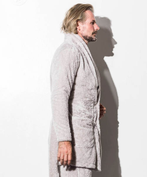 1piu1uguale3 RELAX(ウノピュウノウグァーレトレリラックス)の「1PIU1UGUALE3 RELAX(ウノピゥウノウグァーレトレ)両面ボアフリースガウンコート(カーディガン/ボレロ・メンズ・ブラック/グレー/ネイビー・SMALL/MEDIUM/LARGE/X-LARGE/XX-LARGE)」の9枚目の写真