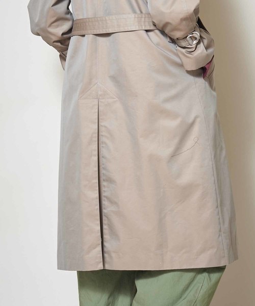 kha:ki（カーキ）の「「KHA:KI / カーキ」ワイドロングトレンチコート（トレンチコート・レディース・モカ/ブラック・1/2）」の13枚目の写真