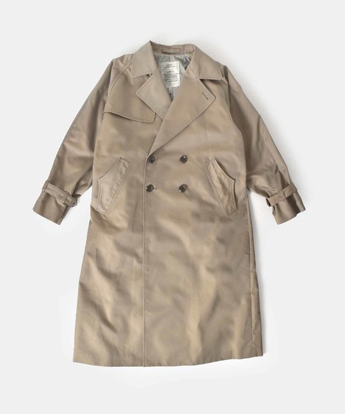 kha:ki（カーキ）の「「KHA:KI / カーキ」ワイドロングトレンチコート（トレンチコート・レディース・モカ/ブラック・1/2）」の14枚目の写真