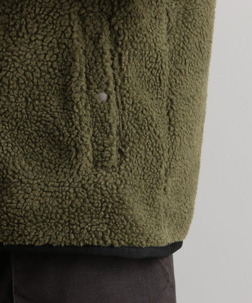 green label relaxing（グリーンレーベルリラクシング）の「別注 [ワイルドシングス] SC WILD THINGS GLR ボア ベスト（ベスト・メンズ・ナチュラル/ダークグレー/オリーブ・LARGE/MEDIUM/SMALL）」の14枚目の写真