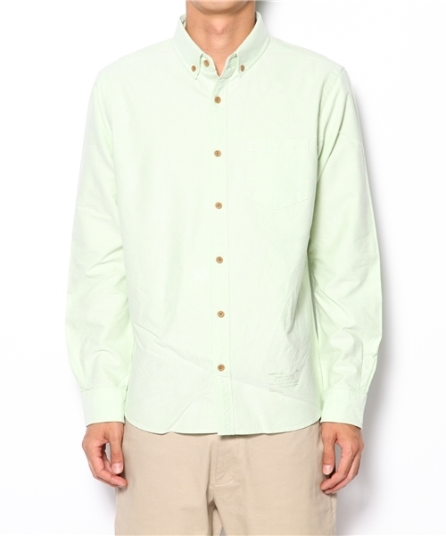 BEAMS(ビームス)の「□BEAMS / フェイクウッド釦 BDシャツ(シャツ/ブラウス・メンズ・ホワイト/ブラウン/グリーン・SMALL/MEDIUM/LARGE)」の13枚目の写真