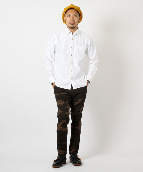 BEAMS(ビームス)の「□BEAMS / フェイクウッド釦 BDシャツ(シャツ/ブラウス・メンズ・ホワイト/ブラウン/グリーン・SMALL/MEDIUM/LARGE)」の16枚目の写真
