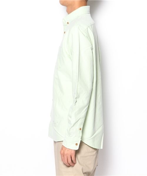 BEAMS(ビームス)の「□BEAMS / フェイクウッド釦 BDシャツ(シャツ/ブラウス・メンズ・ホワイト/ブラウン/グリーン・SMALL/MEDIUM/LARGE)」の4枚目の写真