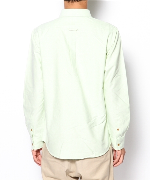 BEAMS(ビームス)の「□BEAMS / フェイクウッド釦 BDシャツ(シャツ/ブラウス・メンズ・ホワイト/ブラウン/グリーン・SMALL/MEDIUM/LARGE)」の5枚目の写真