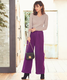 KOBE LETTUCE | フェイクウールワイドパンツ＊レディース/ボトムス[M2302]神戸レタス(その他パンツ)