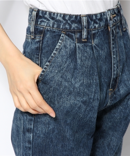 WEGO（ウィゴー）の「WEGO/ハイウエストボーイフレンドデニムパンツ（デニムパンツ・レディース・インディゴブルー/ライトインディゴブルー・MEDIUM/LARGE）」の8枚目の写真