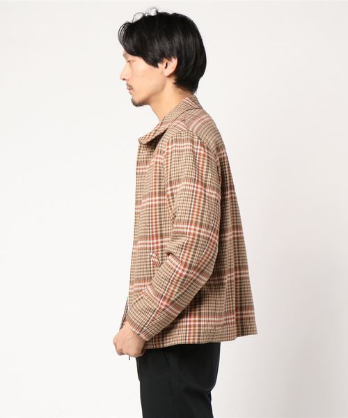 アダム エ ロペ　チェック柄ブルゾン セール】【Wild Life Tailor】チェックボアブルゾン（ブルゾン）｜WILD