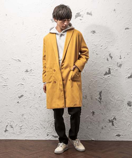 MinoriTY（マイノリティ）の「ビッグWチェスターコート（ダウンジャケット/コート・メンズ・ブラック/ワイン/チャコール/ベージュ/ネイビー/イエロー・M/L）」の11枚目の写真