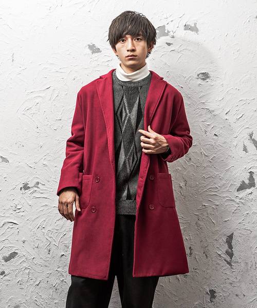 MinoriTY（マイノリティ）の「ビッグWチェスターコート（ダウンジャケット/コート・メンズ・ブラック/ワイン/チャコール/ベージュ/ネイビー/イエロー・M/L）」の12枚目の写真