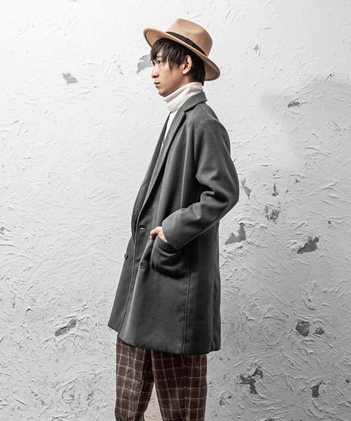 MinoriTY（マイノリティ）の「ビッグWチェスターコート（ダウンジャケット/コート・メンズ・ブラック/ワイン/チャコール/ベージュ/ネイビー/イエロー・M/L）」の13枚目の写真
