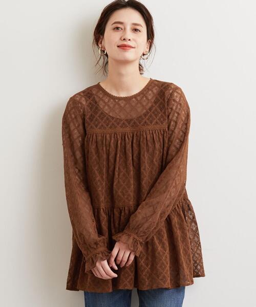 クーニャン　グリーンレーベルレース ブラウス　プルオーバー green label relaxing（グリーンレーベルリラクシング）の「CFC