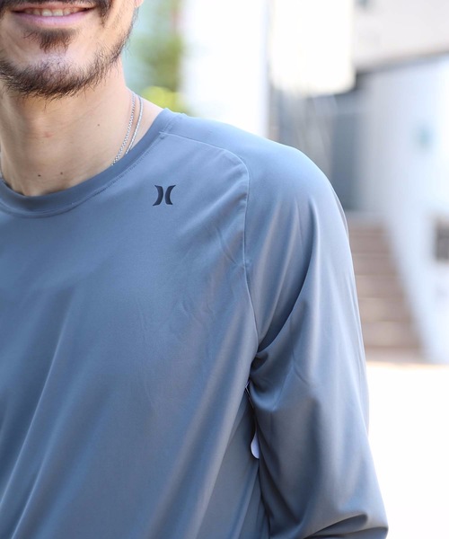 Hurley (ハーレー)の「M HRLY Q/D TEE LS/ハーレー 水着 メンズラッシュガード 長袖 UPF50+(ラッシュガード・メンズ・ブラック/グレー/ブルー/ホワイト/グレー系その他/ブルー系その他・SMALL/MEDIUM/LARGE/X-LARGE)」の10枚目の写真