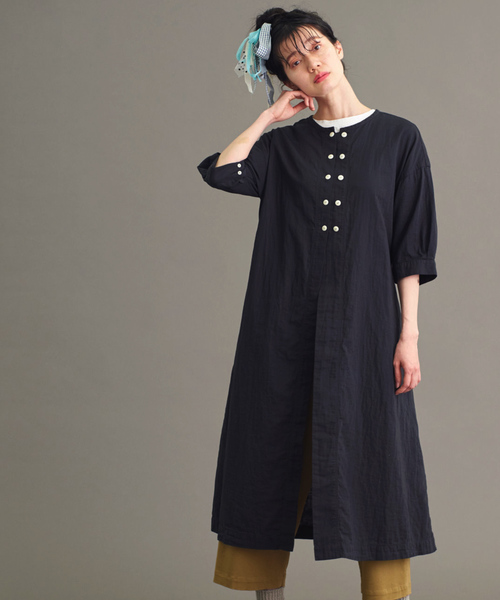 Malle マル の Malle 80ダブルガーゼ 牛飼いのワンピース ワンピース Wear