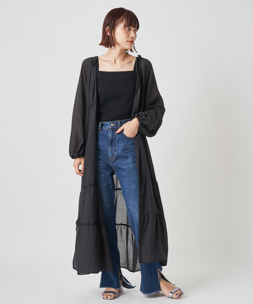 ワンピースティアードロングワンピース ワンピース Omekashi オメカシ のファッション