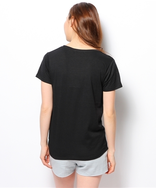 CRYSTAL BALL(クリスタルボール)の「Go Lucky Travel Logo Tee(Tシャツ/カットソー・レディース・ホワイト/ブラック/グリーン・FREE)」の6枚目の写真