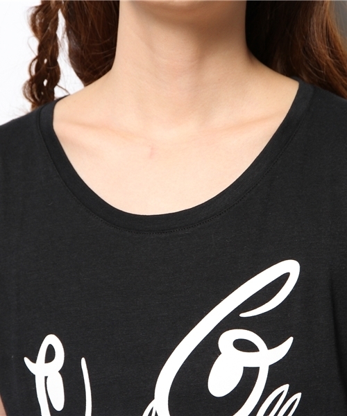 CRYSTAL BALL(クリスタルボール)の「Go Lucky Travel Logo Tee(Tシャツ/カットソー・レディース・ホワイト/ブラック/グリーン・FREE)」の7枚目の写真