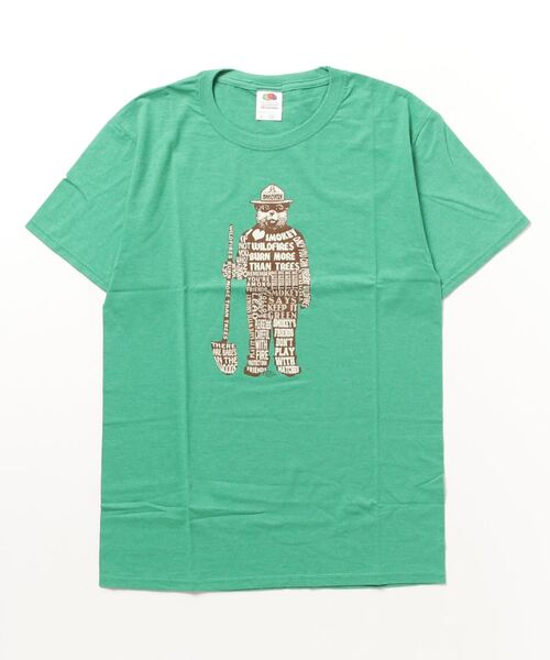 PARKS TOKYO SELECT（パークストウキョウセレクト）の「（UN）プリント Tシャツ（Tシャツ/カットソー・メンズ・ブラック/カーキ/グリーン/ライトオリーブ・MEDIUM/LARGE/SMALL）」の3枚目の写真