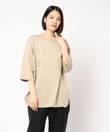 DouDou | ボートネックルーズT(Tシャツ/カットソー)