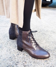 cava cava | 〈cava cava（サヴァサヴァ）〉レースアップブーツ(ブーツ)