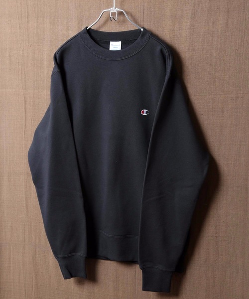 Champion（チャンピオン）の「【CHAMPION/チャンピオン】裏起毛クルースウェット/トレーナー　Ｃ３－Ｑ００６　ワンポイント　刺繍（スウェット・メンズ・ホワイト/ブラック/ダークグリーン/杢グレー/ネイビー/ブラウン・SMALL/MEDIUM/LARGE/X-LARGE/XX-LARGE）」の3枚目の写真