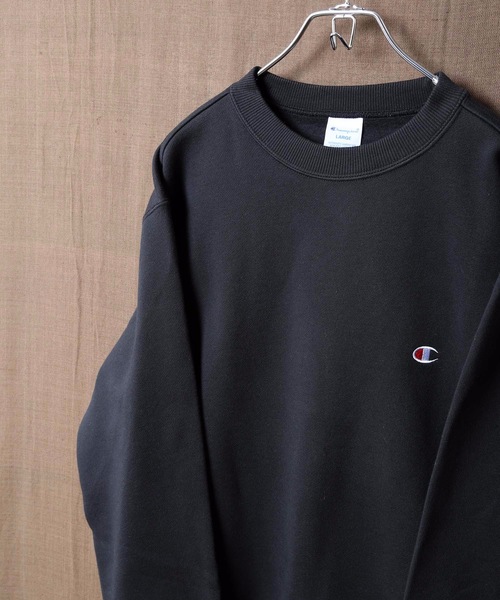 Champion（チャンピオン）の「【CHAMPION/チャンピオン】裏起毛クルースウェット/トレーナー　Ｃ３－Ｑ００６　ワンポイント　刺繍（スウェット・メンズ・ホワイト/ブラック/ダークグリーン/杢グレー/ネイビー/ブラウン・SMALL/MEDIUM/LARGE/X-LARGE/XX-LARGE）」の10枚目の写真