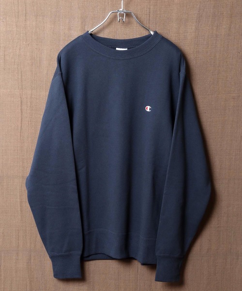 Champion（チャンピオン）の「【CHAMPION/チャンピオン】裏起毛クルースウェット/トレーナー　Ｃ３－Ｑ００６　ワンポイント　刺繍（スウェット・メンズ・ホワイト/ブラック/ダークグリーン/杢グレー/ネイビー/ブラウン・SMALL/MEDIUM/LARGE/X-LARGE/XX-LARGE）」の15枚目の写真