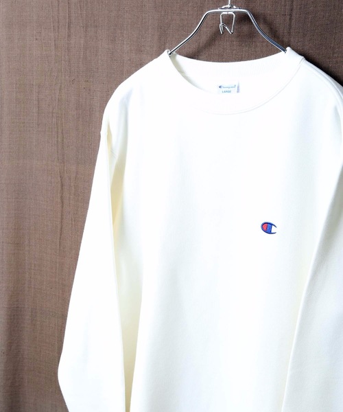 Champion（チャンピオン）の「【CHAMPION/チャンピオン】裏起毛クルースウェット/トレーナー　Ｃ３－Ｑ００６　ワンポイント　刺繍（スウェット・メンズ・ホワイト/ブラック/ダークグリーン/杢グレー/ネイビー/ブラウン・SMALL/MEDIUM/LARGE/X-LARGE/XX-LARGE）」の19枚目の写真