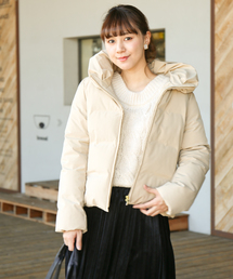 n'ee-ne | 首元が暖かい☆大人可愛い♪シームレスダウン(ダウンジャケット/コート)