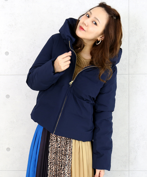 n'ee-ne（ネーネ）の「シームレスダウン（ダウンジャケット/コート・レディース・ブラック/ベージュ/ネイビー/グレイッシュベージュ・M/L）」の7枚目の写真