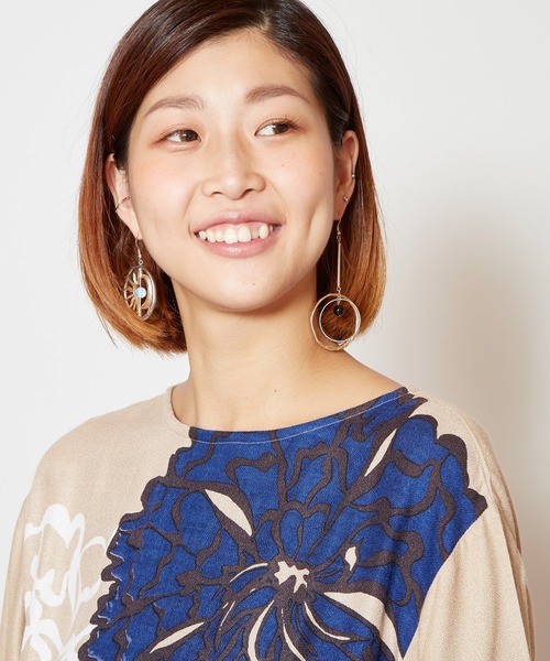 チャイハネ(チャイハネ)の「【チャイハネ】コスミックアシンメトリーピアス(ピアス(両耳用)・レディース・シルバー/ゴールド/マルチ・FREE)」の6枚目の写真