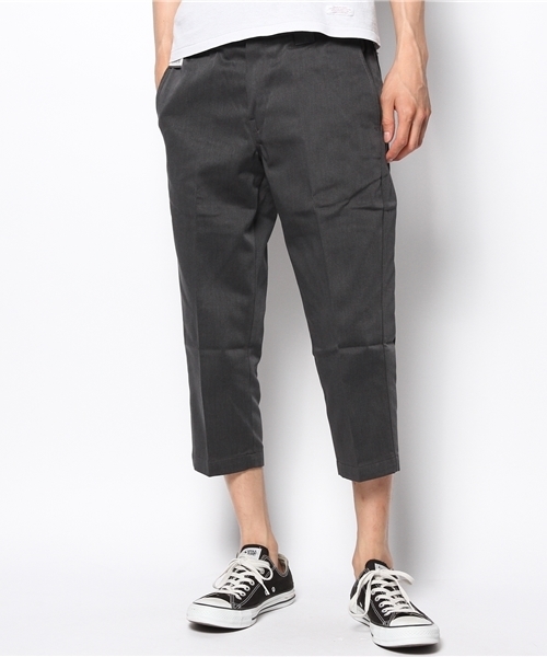 Dickies（ディッキーズ）の「TCツイル8分丈クロップドパンツ（チノパンツ・メンズ・ヘザーグレー/ダークグレー・32inch/28inch/34inch/30inch）」の2枚目の写真