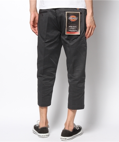 Dickies（ディッキーズ）の「TCツイル8分丈クロップドパンツ（チノパンツ・メンズ・ヘザーグレー/ダークグレー・32inch/28inch/34inch/30inch）」の4枚目の写真