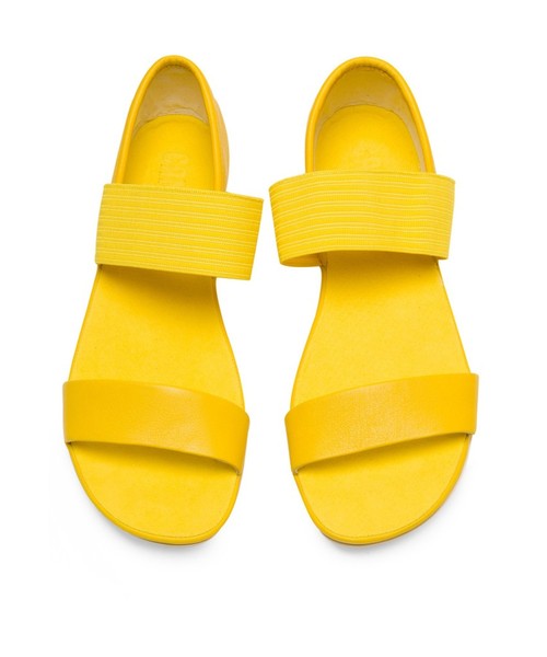 CAMPER（カンペール）の「[カンペール] RIGHT NINA / ストラップサンダル プレーントゥ（サンダル・レディース・イエロー・23.0cm/23.5cm/24.0cm/22.0cm/25.0cm）」の3枚目の写真