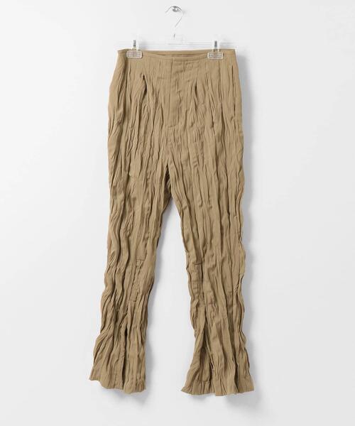 WRINKLES SLIT PANTS