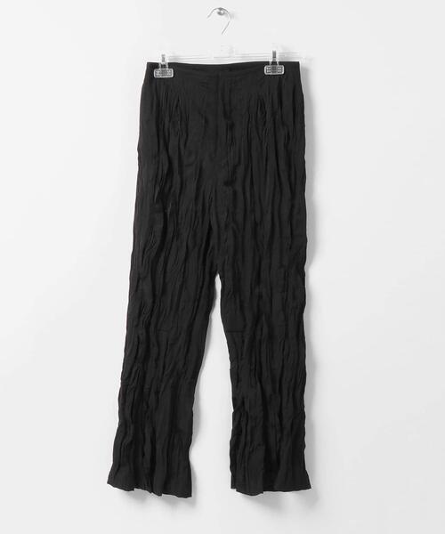 LAATO(ラート)の「WRINKLES SLIT PANTS(その他パンツ・レディース・ブラック/キャメル・38/36)」の2枚目の写真