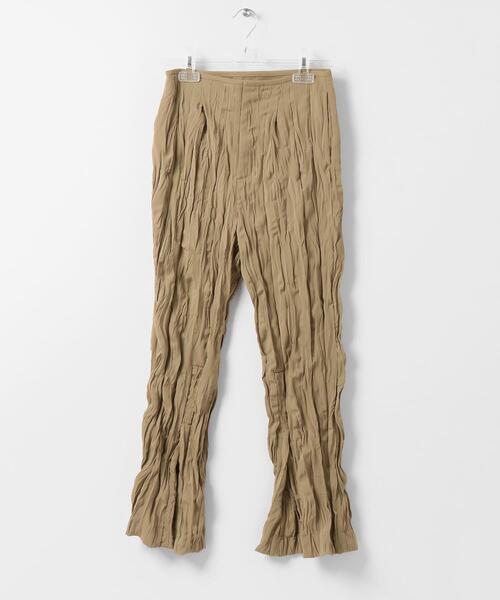 LAATO(ラート)の「WRINKLES SLIT PANTS(その他パンツ・レディース・ブラック/キャメル・38/36)」の7枚目の写真