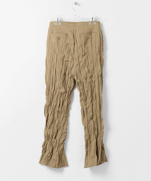 LAATO(ラート)の「WRINKLES SLIT PANTS(その他パンツ・レディース・ブラック/キャメル・38/36)」の3枚目の写真