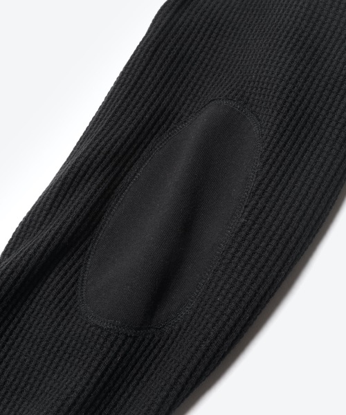 MR.OLIVE（ミスターオリーブ）の「T/C HEAVY WEIGHTサーマル / ビックシルエット  エルボーパッチ ロンT（Tシャツ/カットソー・メンズ・オフホワイト/ベージュ/ブラック・MEDIUM/SMALL/LARGE）」の9枚目の写真