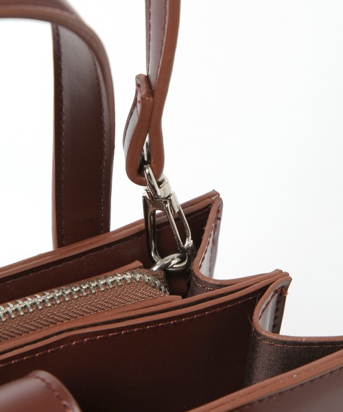 Heather（ヘザー）の「スクエアベルトショルダー　893337（ショルダーバッグ・レディース・ブラック/ブラウン/アイボリー/ベージュ/パープル/ベージュ系その他・ONESIZE）」の19枚目の写真