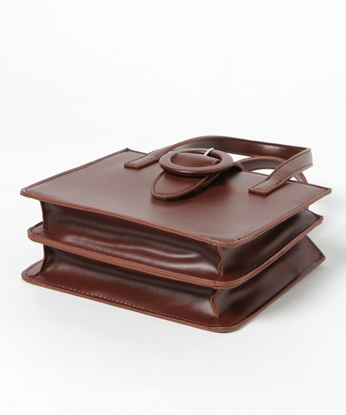 Heather（ヘザー）の「スクエアベルトショルダー　893337（ショルダーバッグ・レディース・ブラック/ブラウン/アイボリー/ベージュ/パープル/ベージュ系その他・ONESIZE）」の22枚目の写真