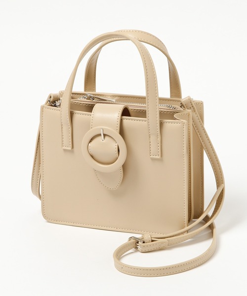 Heather（ヘザー）の「スクエアベルトショルダー　893337（ショルダーバッグ・レディース・ブラック/ブラウン/アイボリー/ベージュ/パープル/ベージュ系その他・ONESIZE）」の10枚目の写真