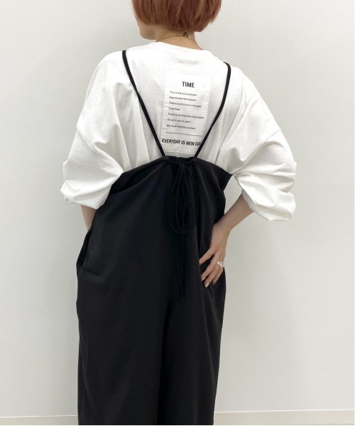 apres jour mignon（アプレジュールミニョン）の「キャミサロペット【ZOZOTOWN限定アイテム】（サロペット/オーバーオール・レディース・ブラック/ブラウン系その他/ダークブラウン・フリー）」の6枚目の写真