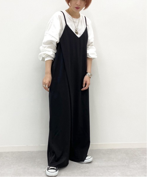 apres jour mignon（アプレジュールミニョン）の「キャミサロペット【ZOZOTOWN限定アイテム】（サロペット/オーバーオール・レディース・ブラック/ブラウン系その他/ダークブラウン・フリー）」の7枚目の写真